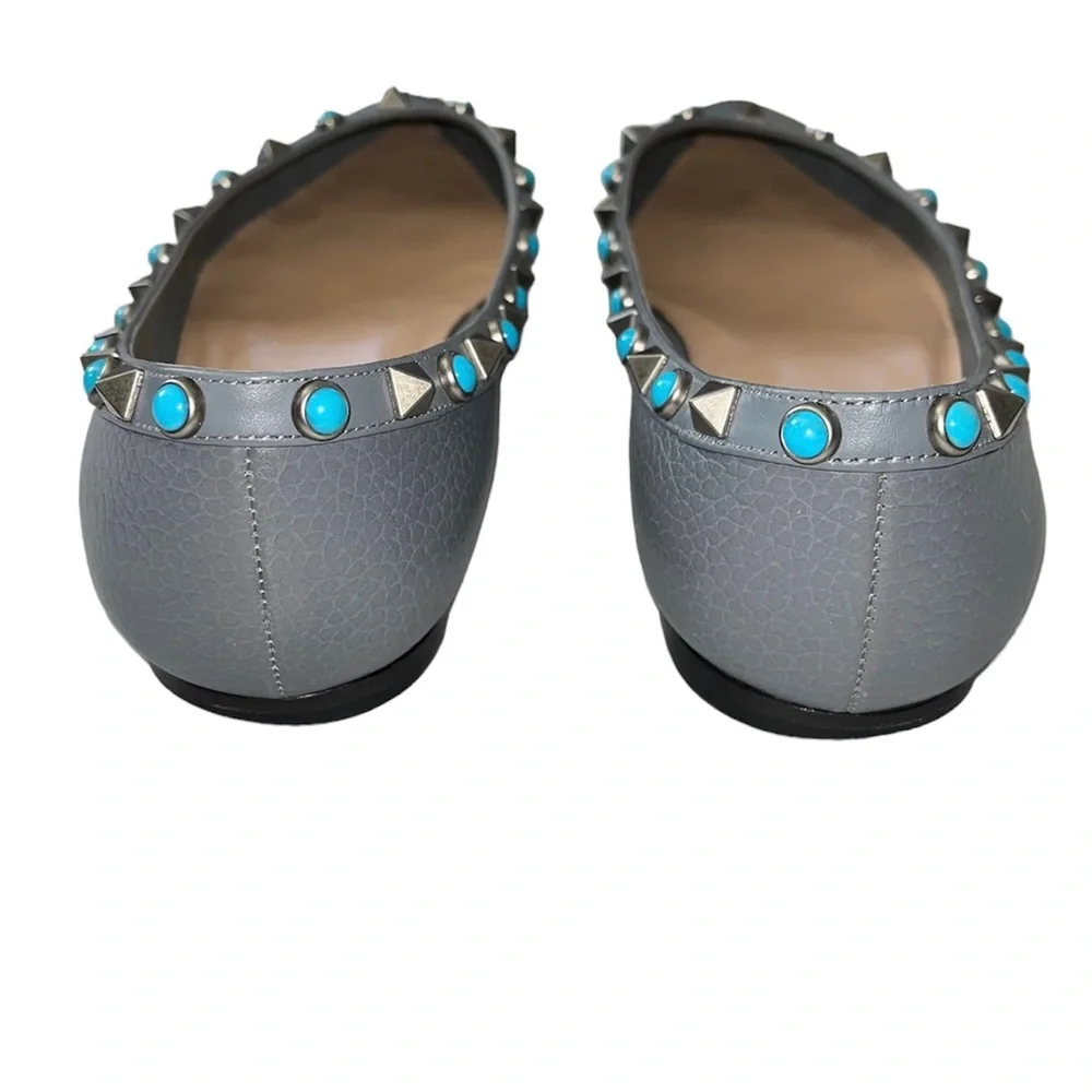 Valentino Garavani Rockstud Ballet Flat size 37 Grey - Picture 6 of 10